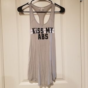 Kiss my abs racerback tank